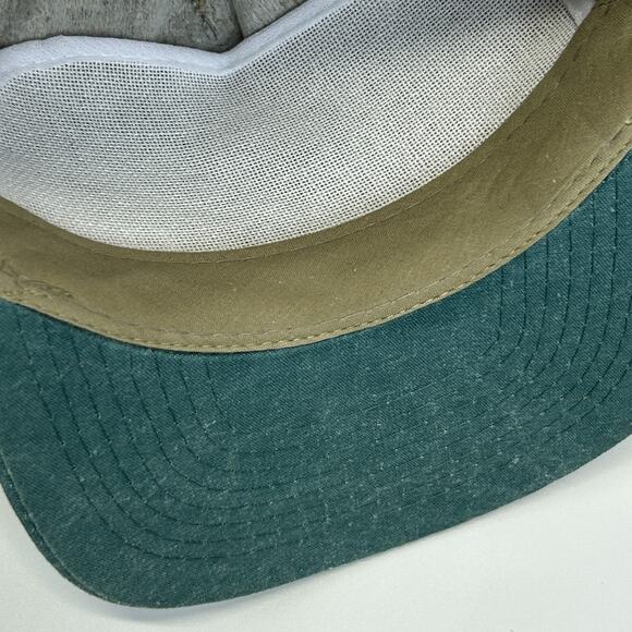 Vintage 90s Greenlee Textron Hat Baseball Cap Steel Fish Tape Snapback Beige - Picture 5 of 9